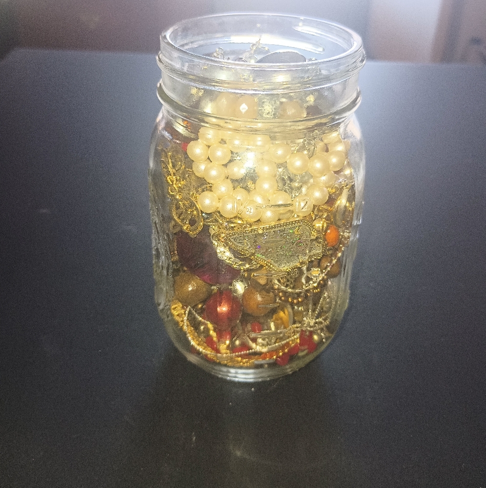 Mystery Jewelry Jar 1lb+ All Wearable